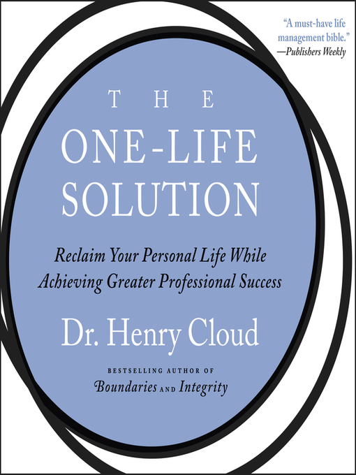 Title details for The One-Life Solution by Henry Cloud - Wait list